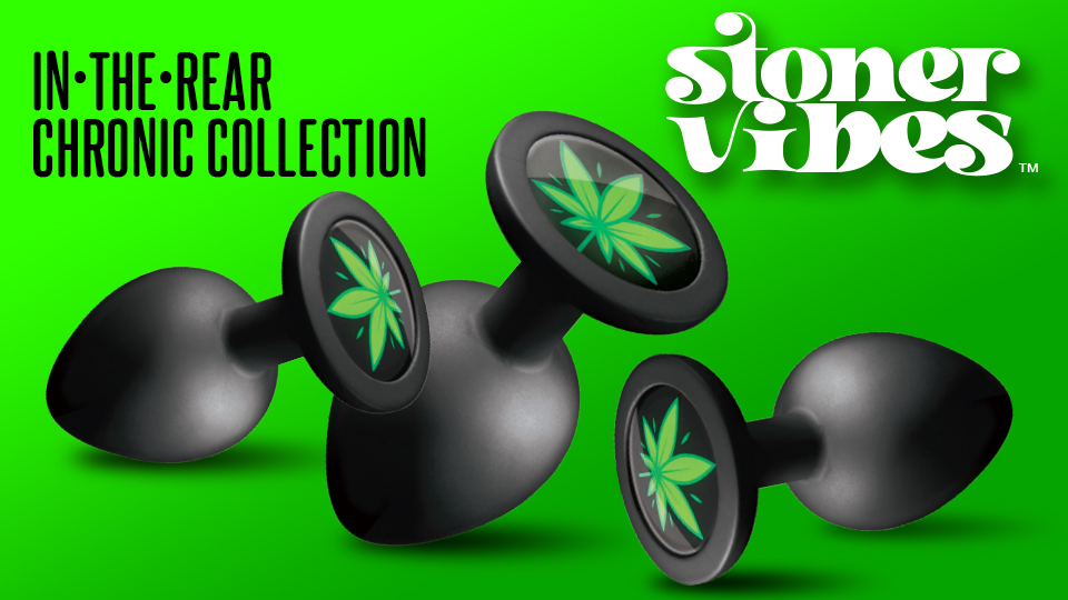 Global Novelties Unveils New ‘Stoner Vibes Chronic Collection In The Rear’ Black Silicone Plugs, Featuring Cannabis Leaf Design